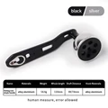 black silver 8x5mm
