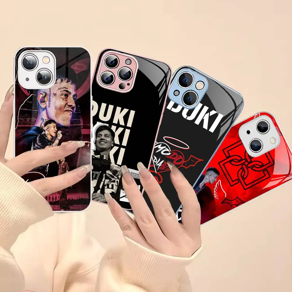 

Fashion Rapper DUKI Tempered Glass For Iphone 14 13 12 11 Pro Mini XS MAX 14Plus X XS XR Fundas
