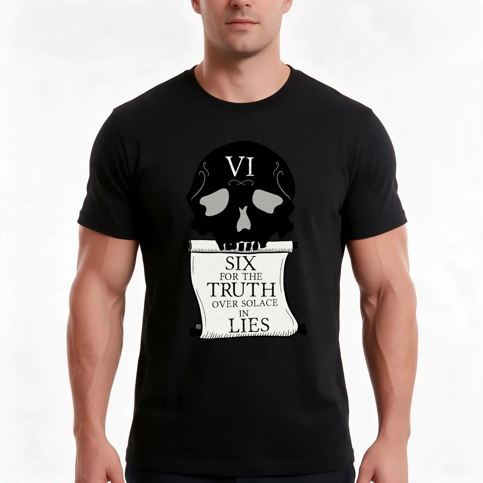 Sixth House - Gideon the Ninth - For the Truth T-Shirt, Summer Casual Cotton Tee, Oversized Streetwear Tops, Unisex Men Women