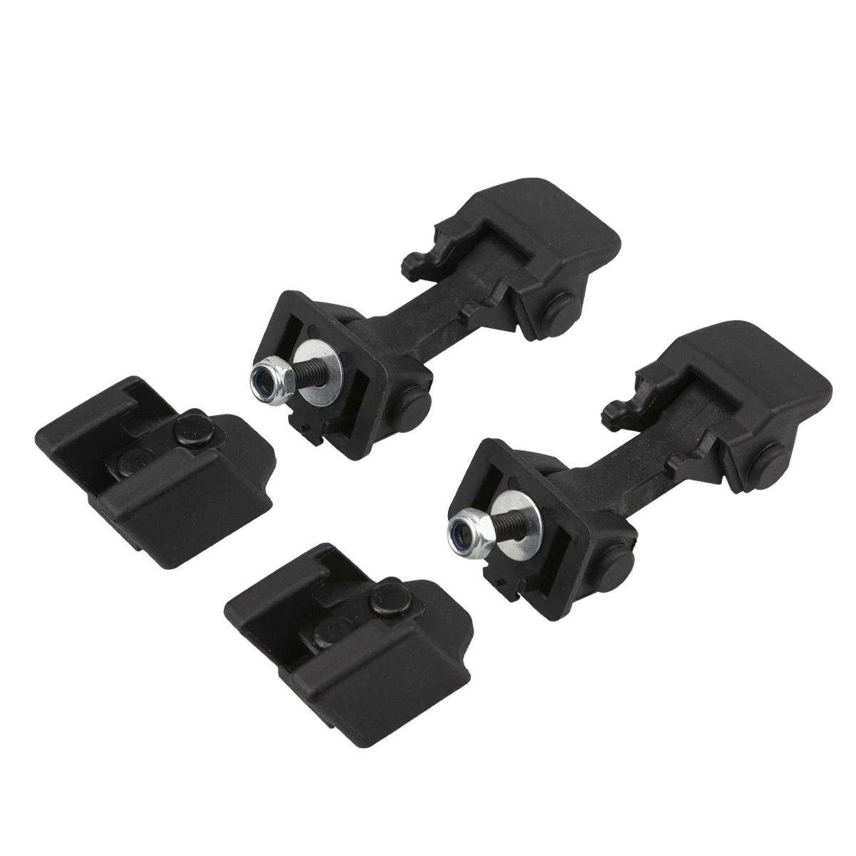 1 Pair Black Hood Lock Bracket Latches Buckle Holder For Jeep Wrangler TJ 1997 1998 1999 2000 2001 2002 2003 2004 2005 2006