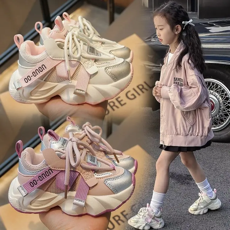 Running Shoes Sport Shoes Children Flat Baby Toddler Outdoor Shoes Girls Soft Sole Casual Sneakers