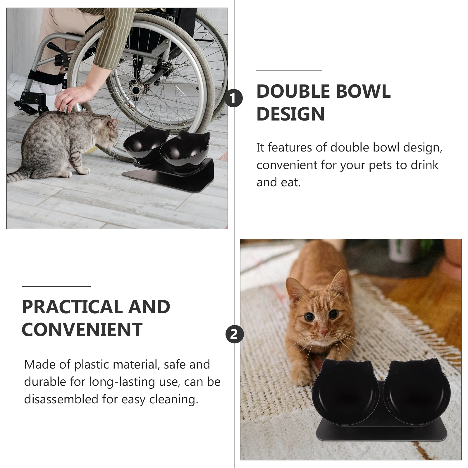 

Neck Protection Bowl Elevated Pet Feeder Standing Dog Raised Bowls Drinking Water Food