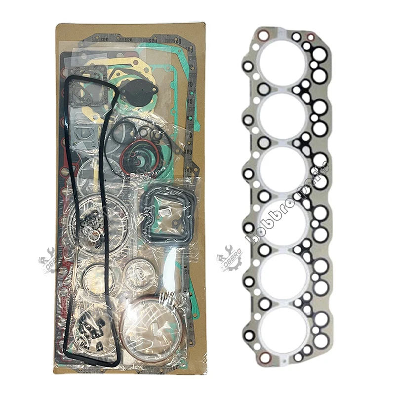 

6D34 6D34T Full Gasket Kit ME081734 ME996454 ME999821 With Head Gasket For Mitsubishi Engine Fit Kobelco Excavator SK200-6E