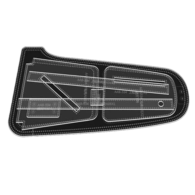 

Акриловый шаблон сумки-слинга, шаблоны акриловой кожи с кожаным узором для рюкзака через плечо, нагрудной сумки (AAB-534) Простая установка-A05