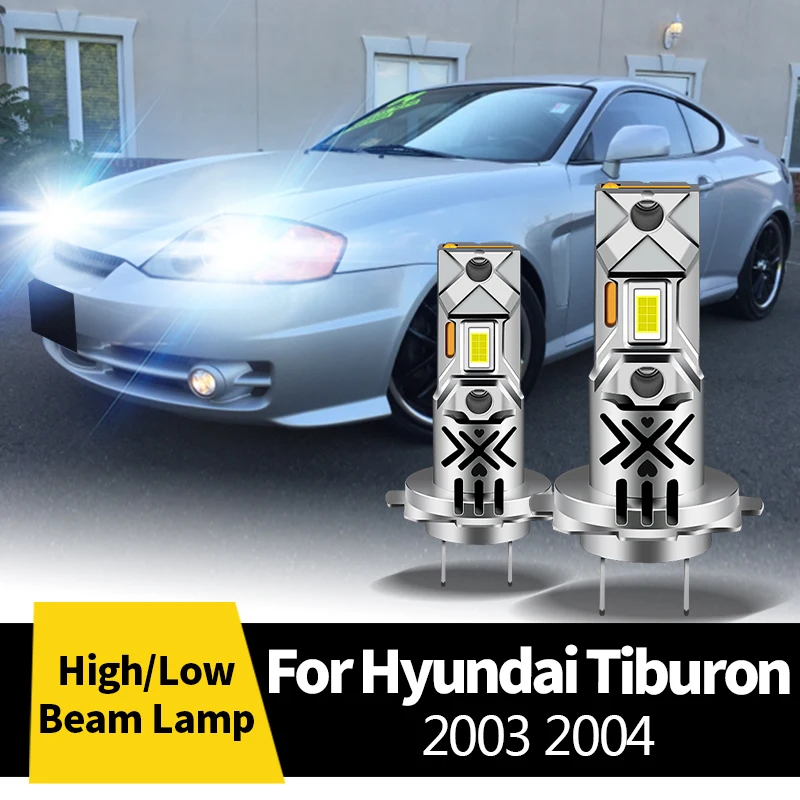 

2 шт. CANbus светодиодные фары дальнего света/ближнего света/лампы противотуманных фар галогенные сменные фары для Hyundai Tiburon 2003 2004