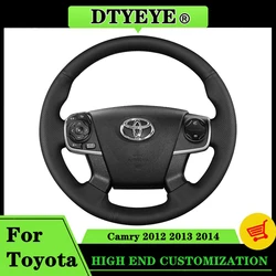 DIY Car Accessory Car Steering Wheel Cover For Toyota Camry 2012 - 2014 Car Interior Customized Original Steering Wheel Braid