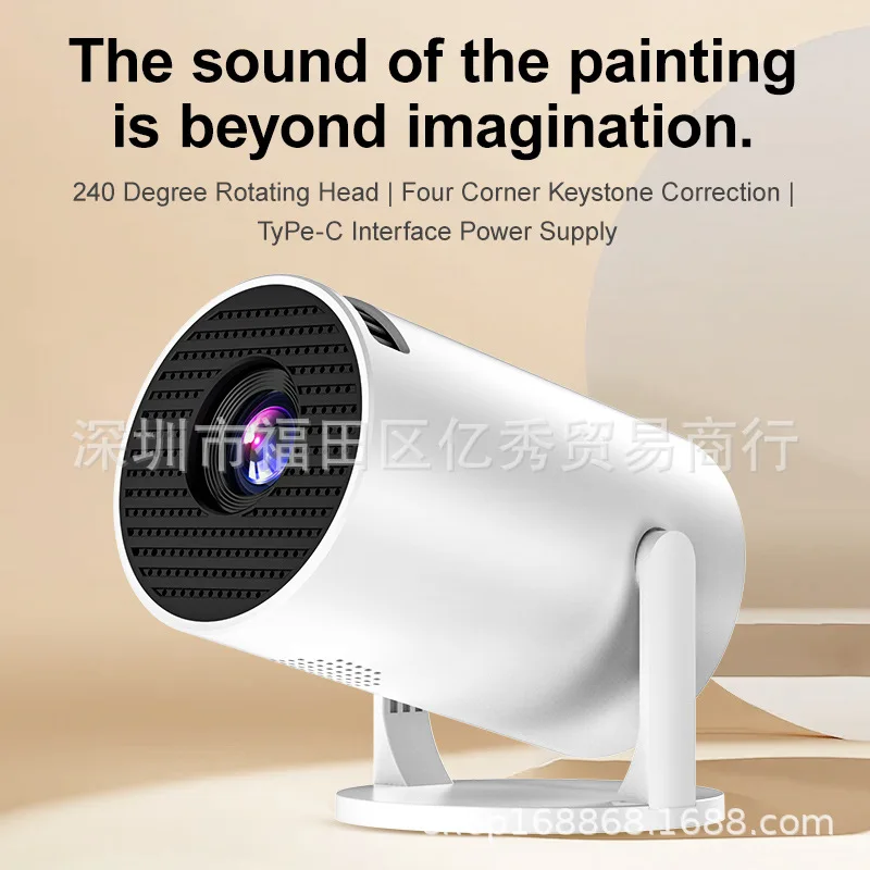 

-граничный проектор 1080p HY300 Mini Android Smart Проводной беспроводной HY200 MINI Портативная проекция