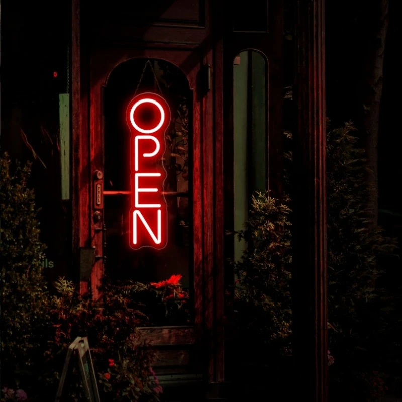 Open Neon Sign LED Night Light USB Powered Business Signboard for Salon Store Shop Coffee Bar Store Wall Decor Neon LED Signs