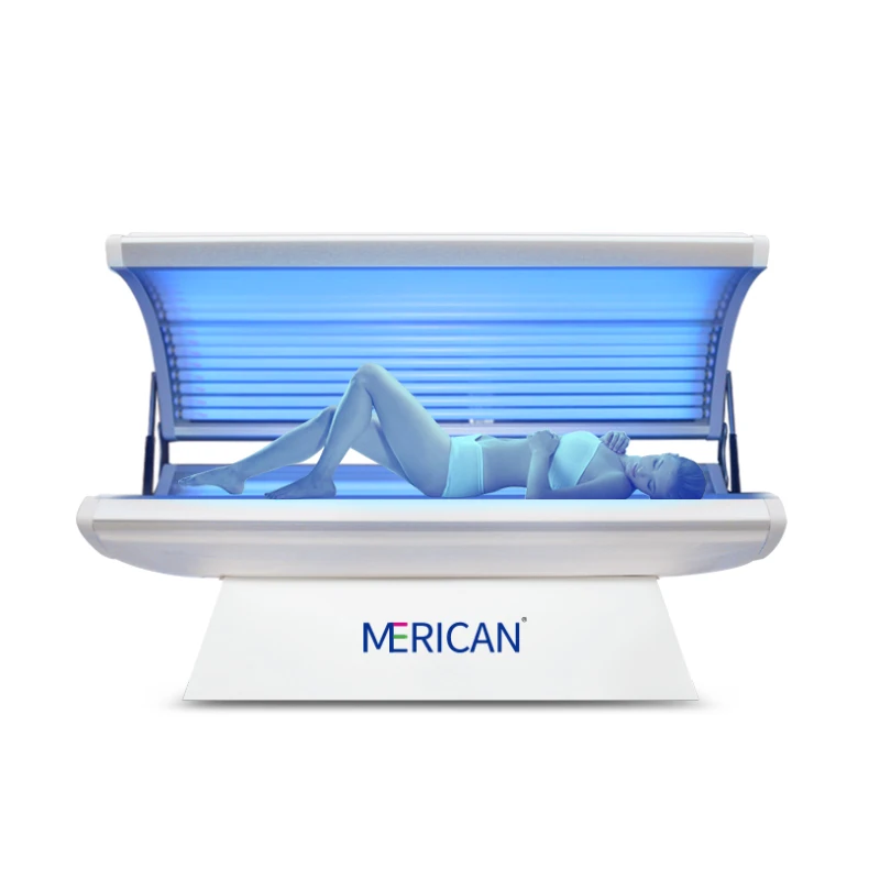 ODM UV blue light cosmedico indoor bronze solarium tanning bed for tanning salon home or commercial use