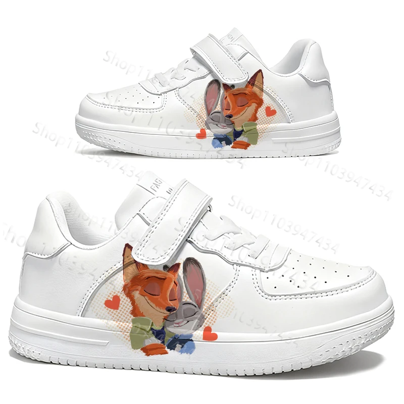 

Zootopia2 new model Cartoon Printing Children Little shoes Judy Nick Couple Print casual shoes boys girls scarpe gift Size 28-40