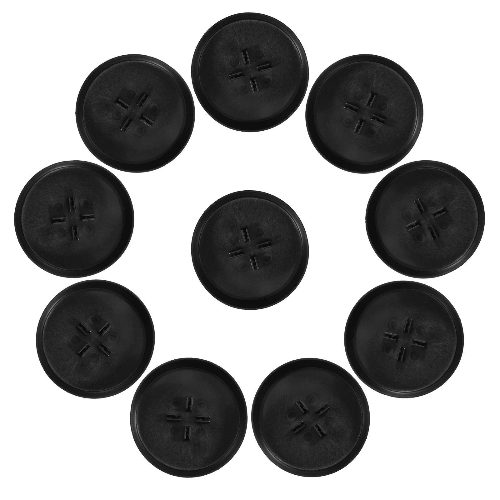 

48Pcs Mini Christmas Tree Round Base Paper Blossom Tray Stable Holder Decorative Xmas Tree Plate Plastic Base Mini Tray