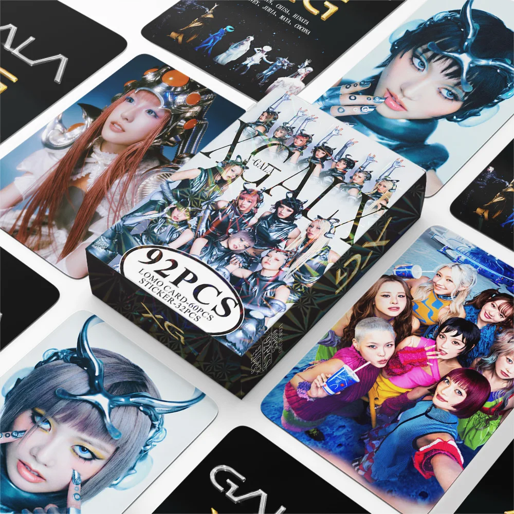 

92Pcs/Set Kpop Idol Girl XG New Album Lomo Cards JURIN CHISA COCONA HINATA HARVEY JURIA HD Printd Photocards Sticker Fans Gift