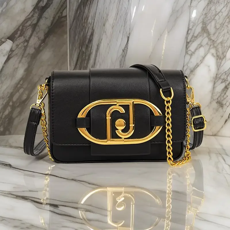 Modern Solid Color Crossbody Bag - Stylish Women's Clutch With High-End Leather & Trendy Letter Design
