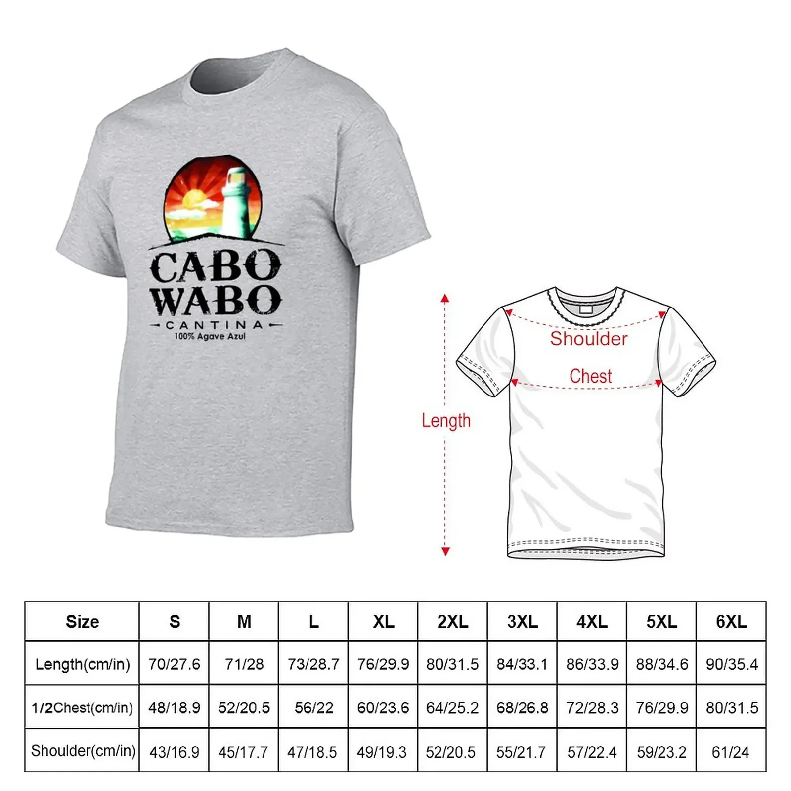 New Cantina Cabo wabo T-Shirt black t shirt oversized t shirts graphic t shirts men graphic shirts