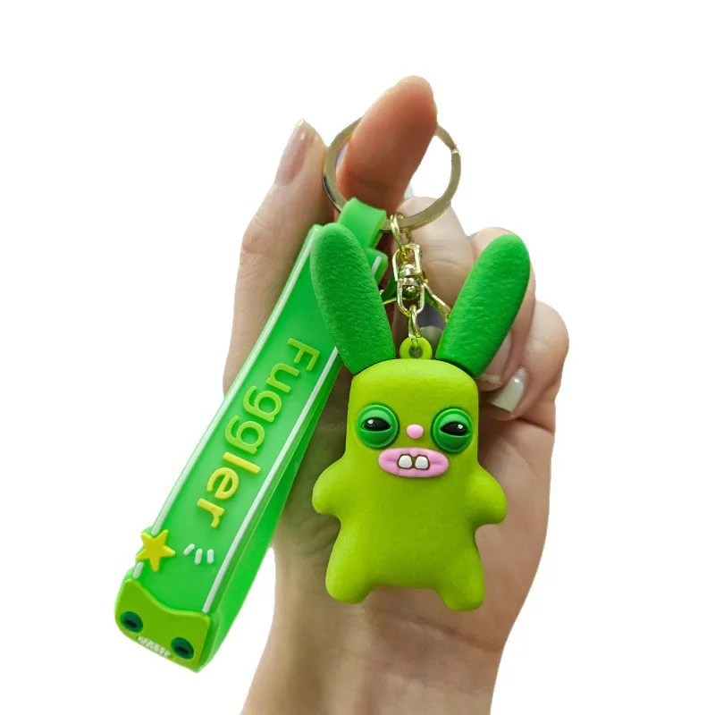 Мультяшный милый странный брелок для ключей, кукла, забавная кукла, подвеска, студенческая сумка, брелок для ключей, автомобильный кулон