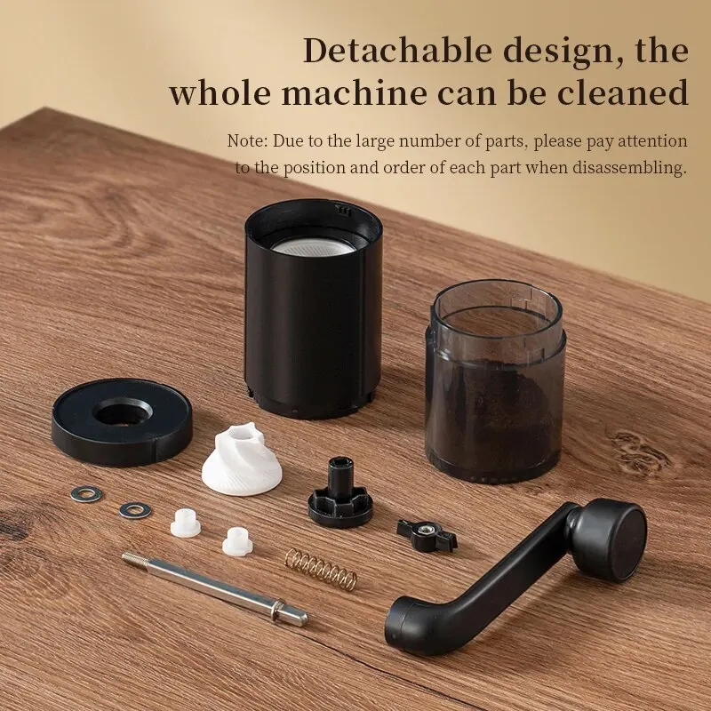 1pc Manual Coffee Grinder Portable Grinder Home Outdoors Travel Hand Crank Coffee Grinder Adjustable Bean Grinder