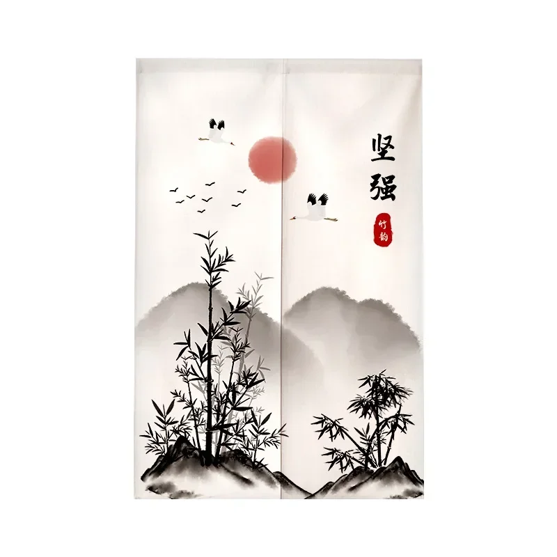 Chinese Good Luck Symbol Door Curtain Noren Gourd Kitchen Curtains Bedroom Decor Home Entrance Hanging Partition Doorway Curtain