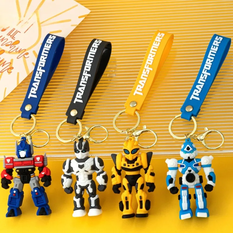 

Transformers Film Peripheral Keychain Optimus Prime Bumblebee Figure Anime Keyring Pendants Accessories Doll Ornaments Toy Gift