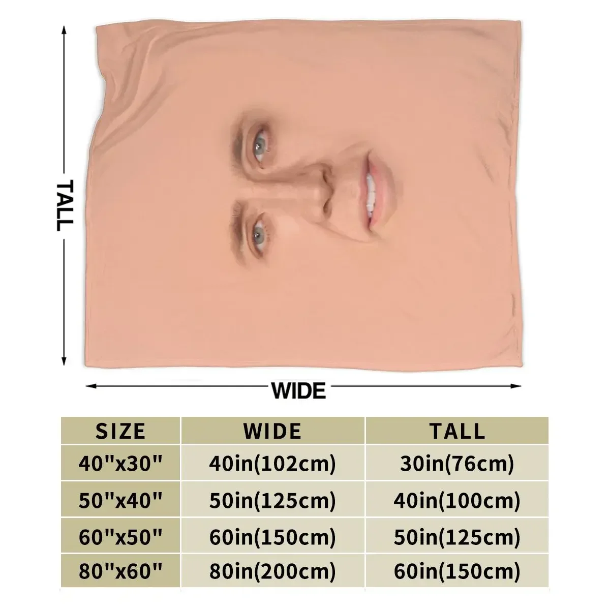 Nicolas Cage - Face Blanket Soft Warm Flannel Throw Blanket Bedding for Bed Living room Picnic Travel Home Sofa