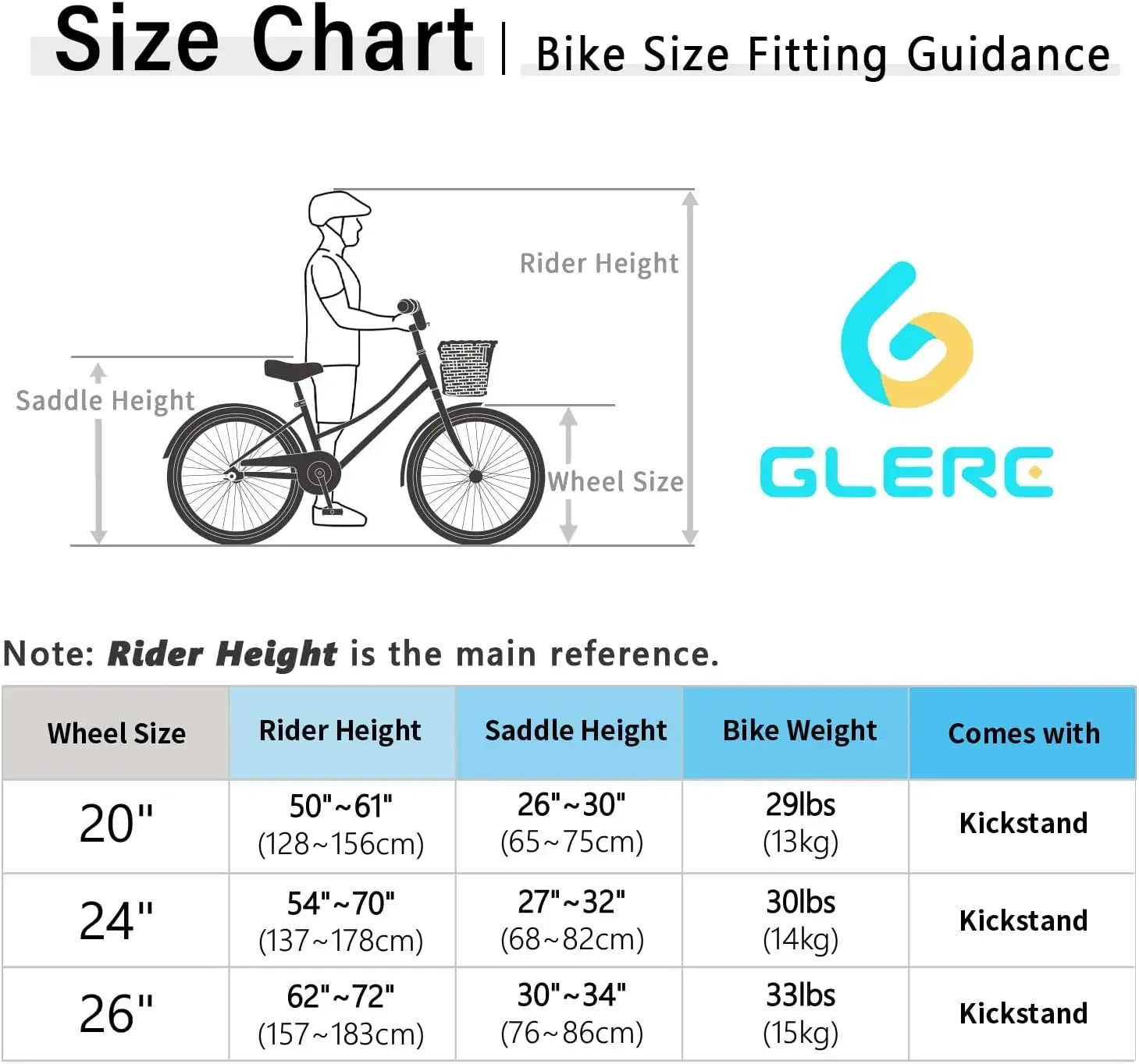 Bicicleta de ciudad híbrida de 6 velocidades para jóvenes mayores de 6 años, 20 ", 24", 26 ", con cesta de mimbre y ligera, varios colores, EE. UU.