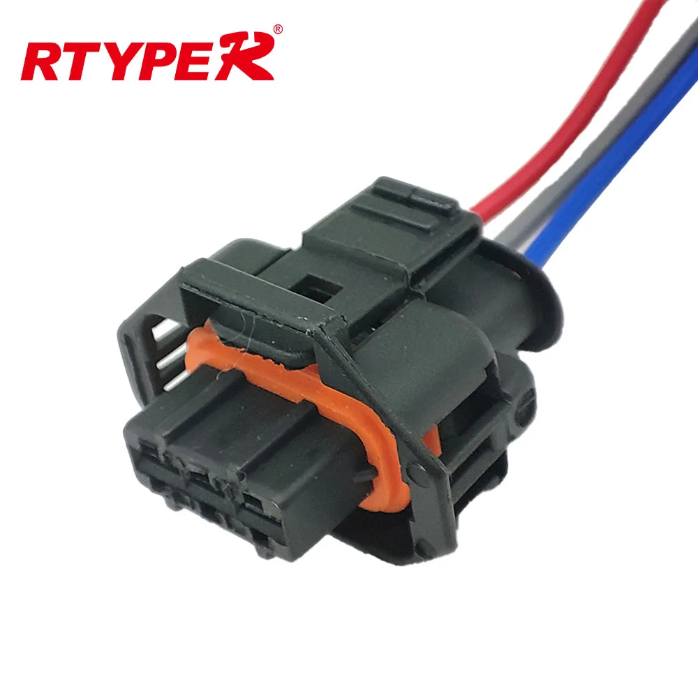 3 Pin Auto MAP SensoConnector Common Rail Diesel Injection Pump Socket Pressure Crankshaft Position Sensor Plug For 1928404227