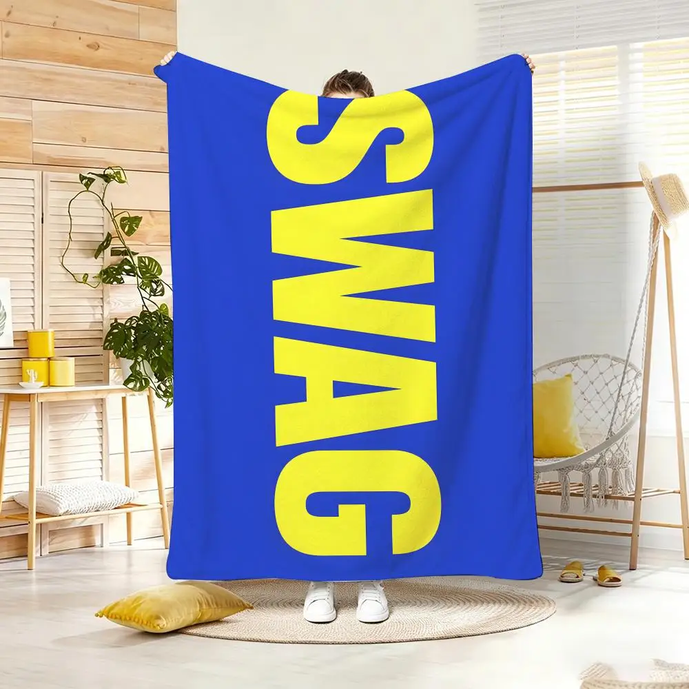 Artwork S-SWAG Throw Soft Warm Throw Blanket for Bedroom Living Room Bed Travel Camping Picnic Gift
