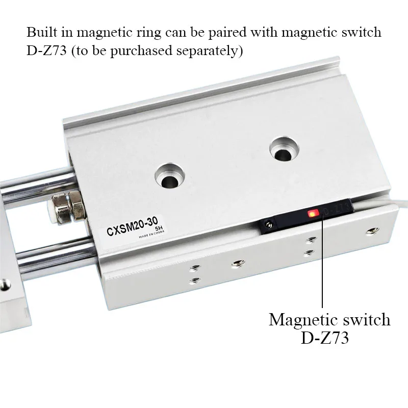 CXSM Double Axis Dual Rod Cylinder CXSM6 CXSM10 CXSM15 CXSM20 CXSM25 CXSM32 Pneumatic Cylinder Piston 5