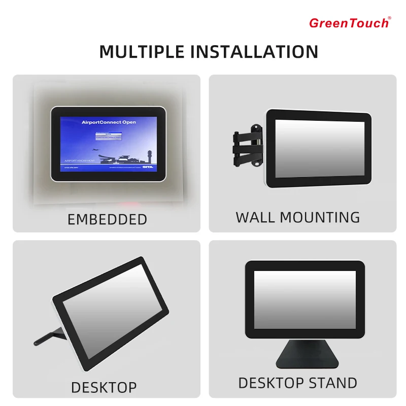 10.1 นิ้ว PCAP Capacitive Touch Monitor 1280x800 หน้าจอสัมผัส Lcd