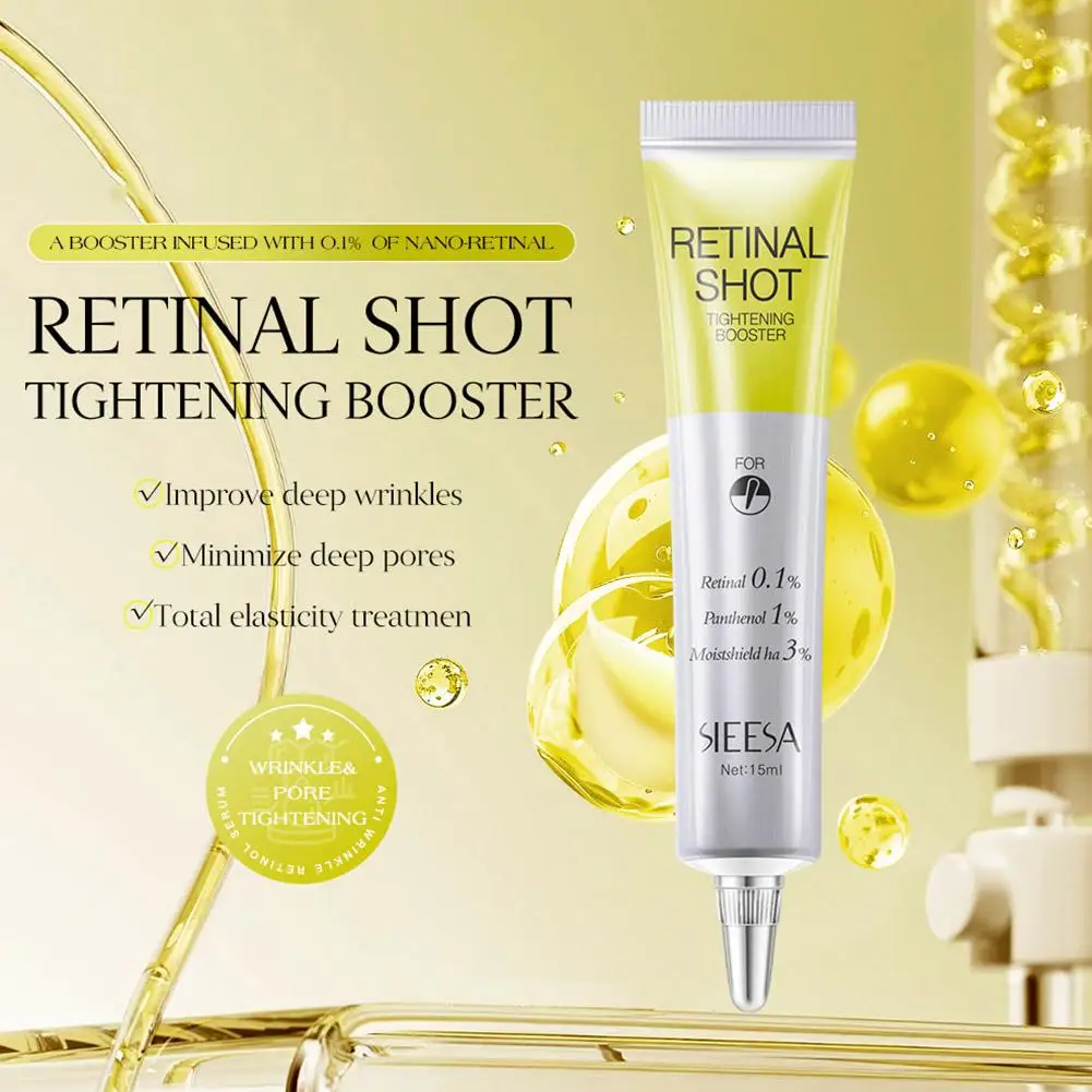 Retinal Shot 0.1% Face Booster Eye Cream Nano Retinal Tightening Serum for Wrinkles & Pores, Anti-Aging Skin Care 30ml