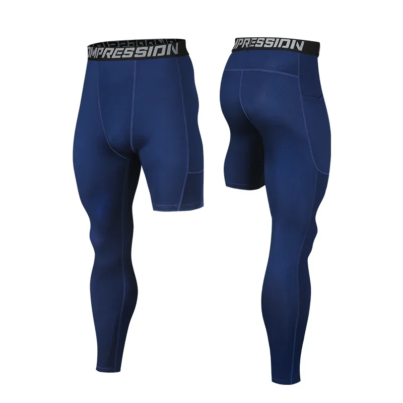 Men's stretch tight pants, high-strength sportswear, quick-drying compression sportswear, comprehensive fitness training gym