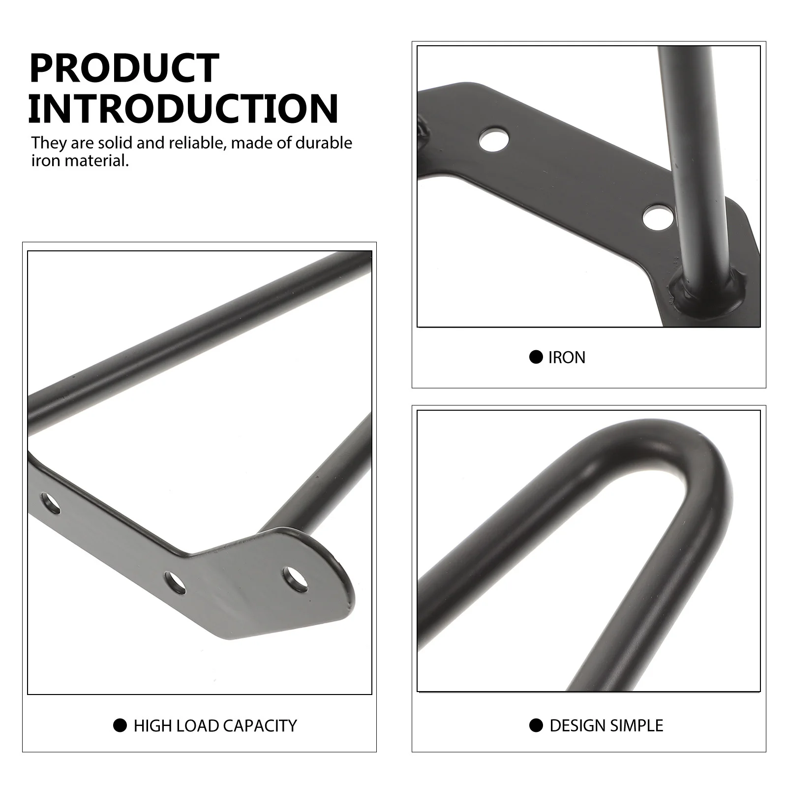 

Metal Hairpin Legs 2pcs 20/25cm for Furniture Table Desk Bench End Support DIY Installation