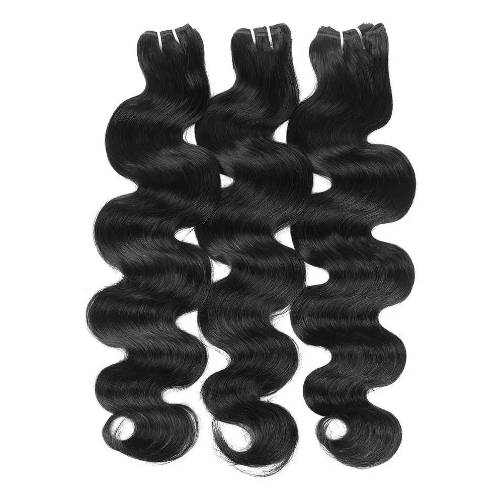 1B/613 Blonde Body Wave Bundles Human Hair 16A Brazilian Virgin Human Hair 240g Highlight Style Skunk Stripe Hair Quicky Weave Sew In - view 4