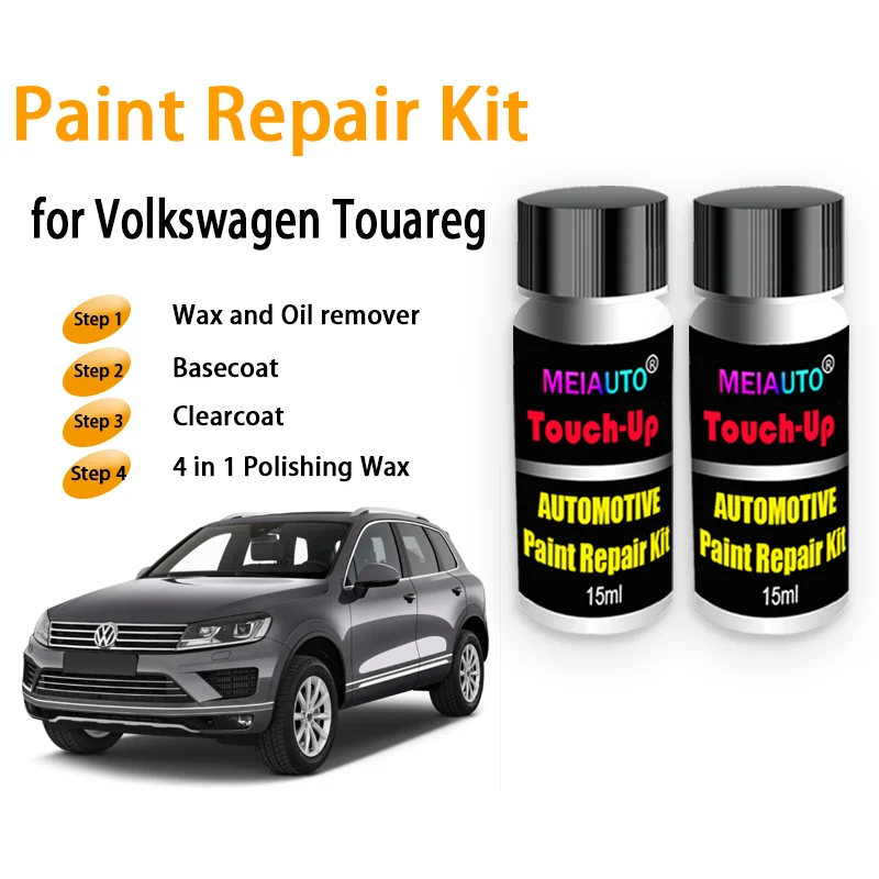 

Комплект для ремонта автомобильной краски для Volkswagen Touareg Touch-Up, средство для удаления царапин, аксессуары для ухода за автомобильной краской