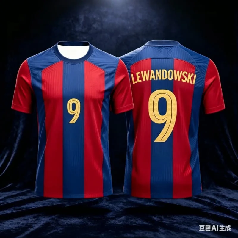 Barca Rot-Blau Gestreiftes Pedri Nr.8 Fußballtrikot für Herren, Damen und Kinder, Atmungsaktives Fan-T-Shirt, Fußball-Souvenir, Spieloutfit – Detail 7