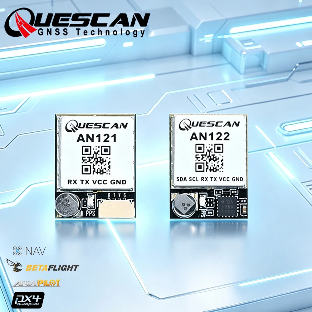 QUESCAN UBX M10 mini GPS Module with Compass QMC5883L for Drone FPV INAV Betaflight DAKEFPV GEPRC HGLRC SpeedyBee GPS 10Hz Ublox