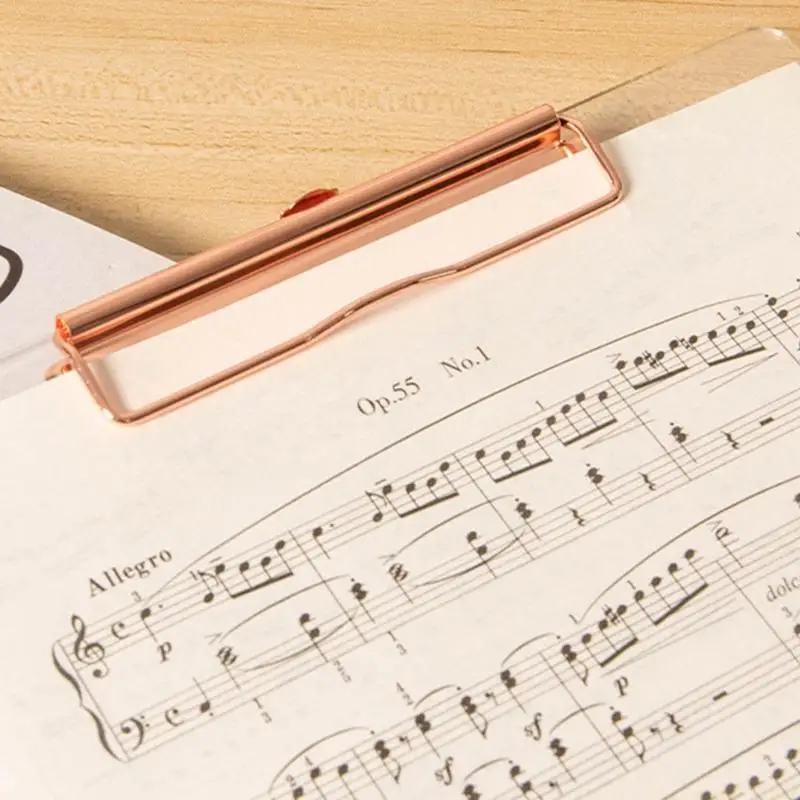 

Transparent Acrylic Clipboard Clipboard Vertical Writing Pad Low Profile Clip Holds 30 Sheets Documnet File Holder