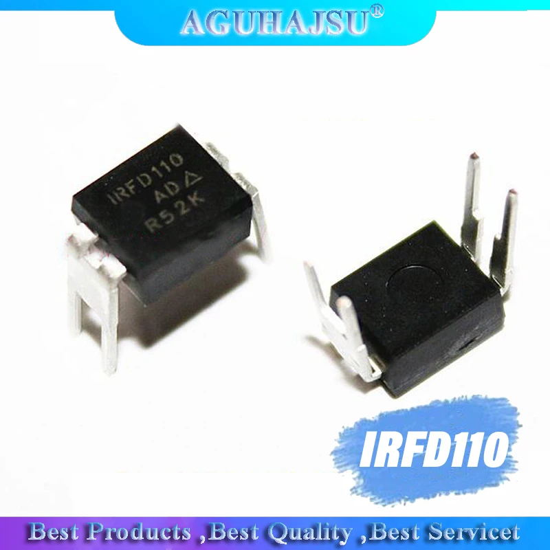 10pcs/lot IRFD110 IRFD110 FD110 DIP-4 In Stock