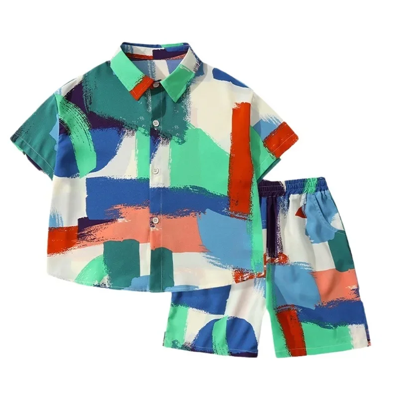 Baby Boy Clothes Set T-shirt+Shorts Kids Boy Summer Clothing Set Cute Baby Boy Outfit Set Infant Toddler Tee Shirt Pants