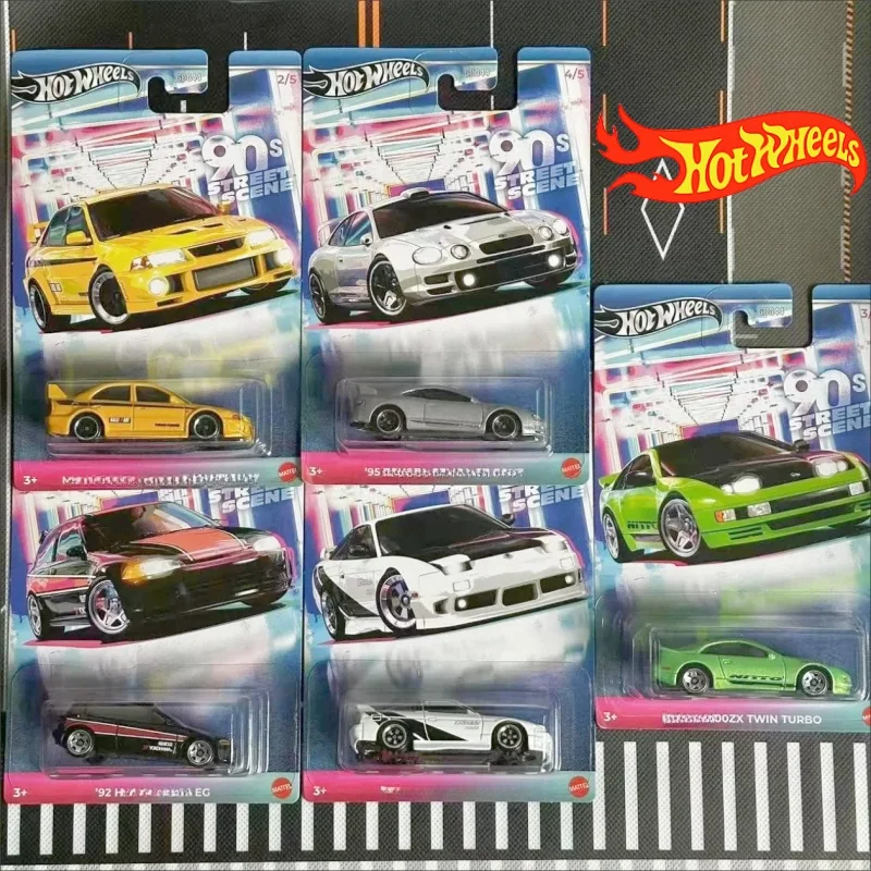 Hot Wheels Cars 90s Street Scene Gdg44 1:64 Модель автомобиля 96 Nissan 180sx Type X Авто Коллекционная модель Мальчики Игрушка Украшение Орнамент Подарок