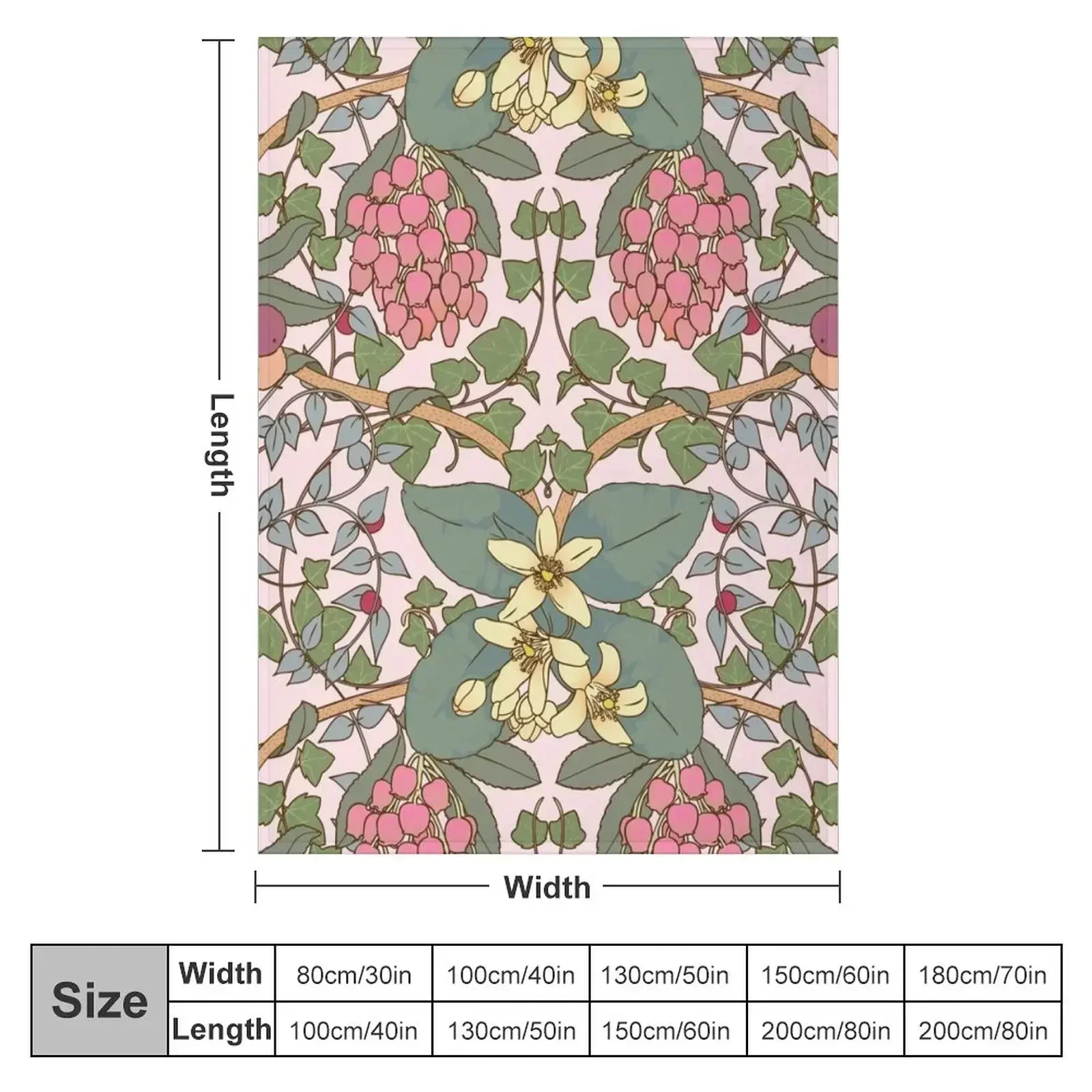 Winter Flowers II Throw Blanket Thin Custom Flannels blankets and throws Thins Sofas Blankets