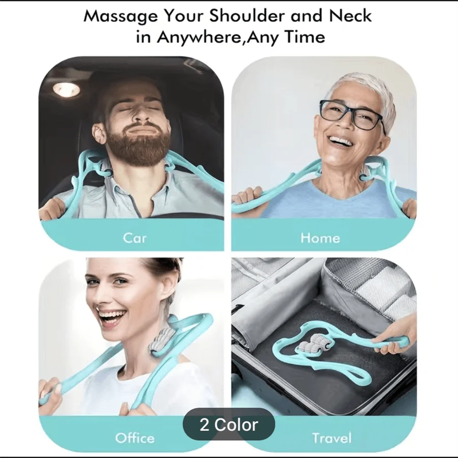 Portable And Easy To Use1pc Neck Massager, Neck Roller Suitable For Arm, Legs, Back, Neck And Shoulder Relaxer