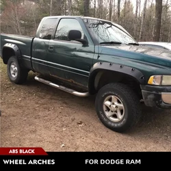 For Dodge Ram 1500 2500 3500 1994 - 2002 Car Wheel Arches Fender Flares Trims ABS Wheel Arches Fender Flares Mudguards Trims