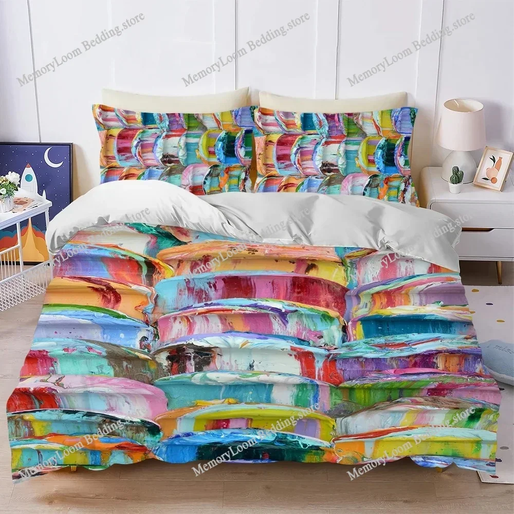 Art A-Ann Marie-Coolick Color Duvet Cover Set Home Style Bedding Soft Laundry Cotton Bed Student Dormitory Gift Home Textile741