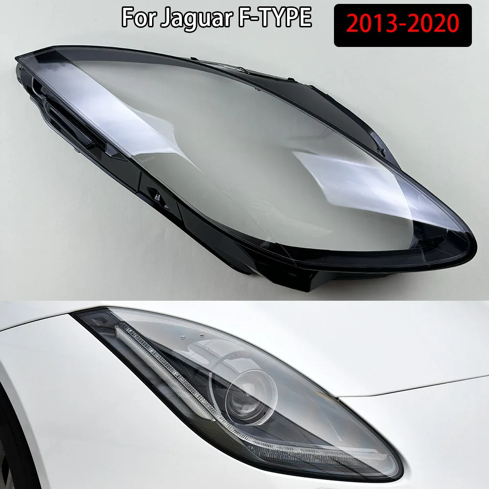 

Front Headlight Cover Headlamp Lamp For Jaguar F-TYPE 2013-2020 Shell Transparent Lampshade Lens Plexiglass