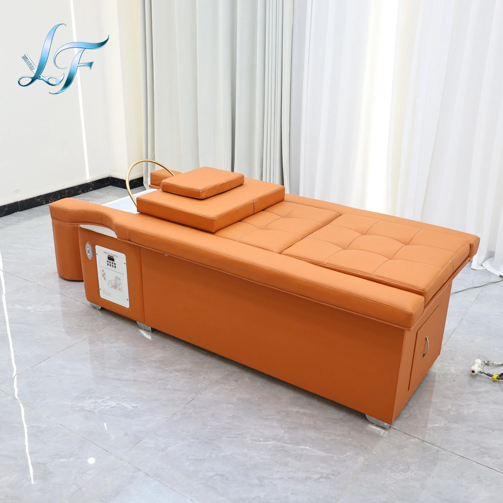 

Hair Wash Fumigation Shampoo Bed Head Spa Salon Station Massage Table Barber Shop Commercial Furniture Ergonomic Durable Stable