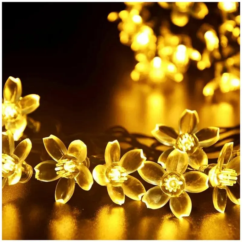

Новые комнатные гирлянды с цветами, 80 светодиодов, лампа-цветок для дома и сада с USB-разъемом