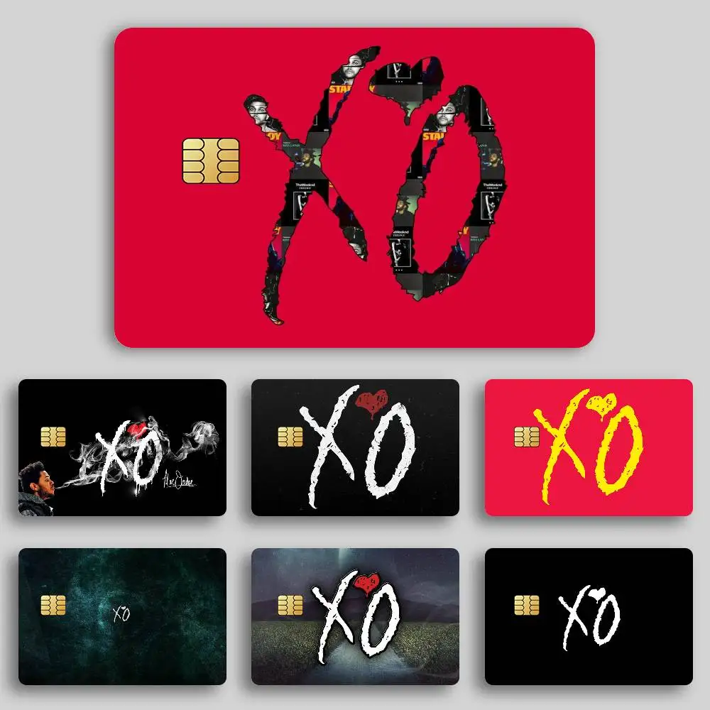 Rapper The Weeknd XO Credit Card Skin Stickers for Bank Card Bus Metro Card Sticker Waterproof Gift