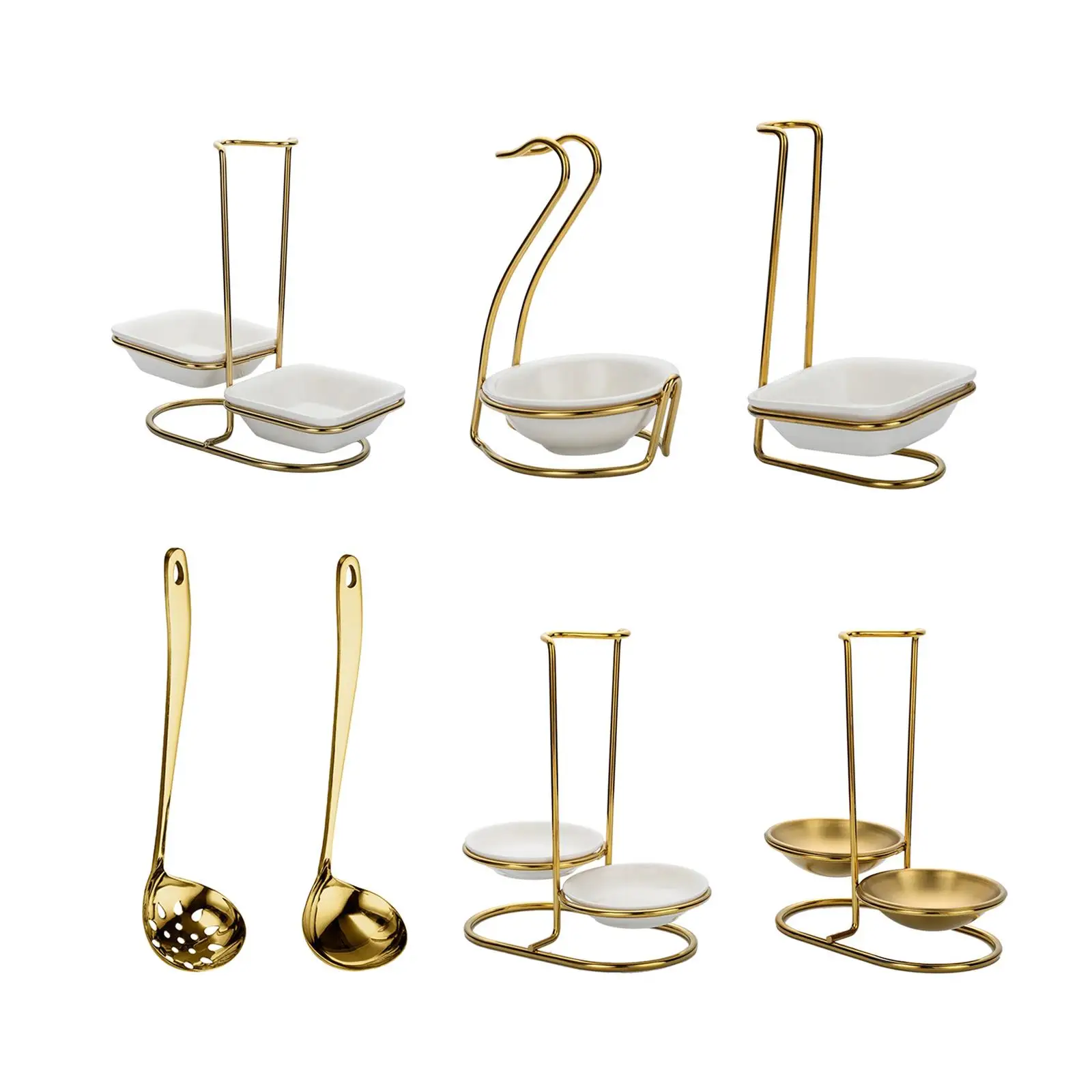 Ladle Holder Standing Spoons Rest Spoon Rest Upright Ladle Holder for Cooking Utensil