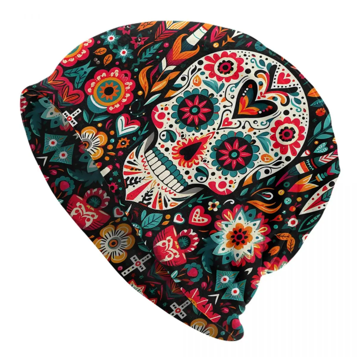 Otomi Skull Unisex Bonnet Thin Cycling Hats Double Layer Hat Breathable Caps