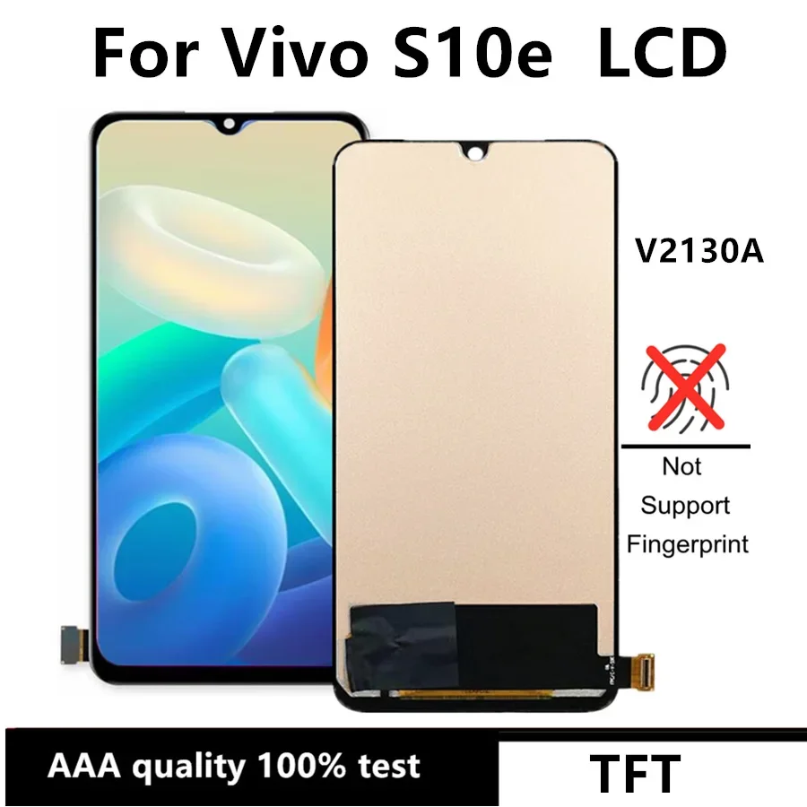 

LCD Display Touch Screen Digitizer Assembly Replacement for Vivo S10e, 6.44 ", TFT, V2130A, 5G